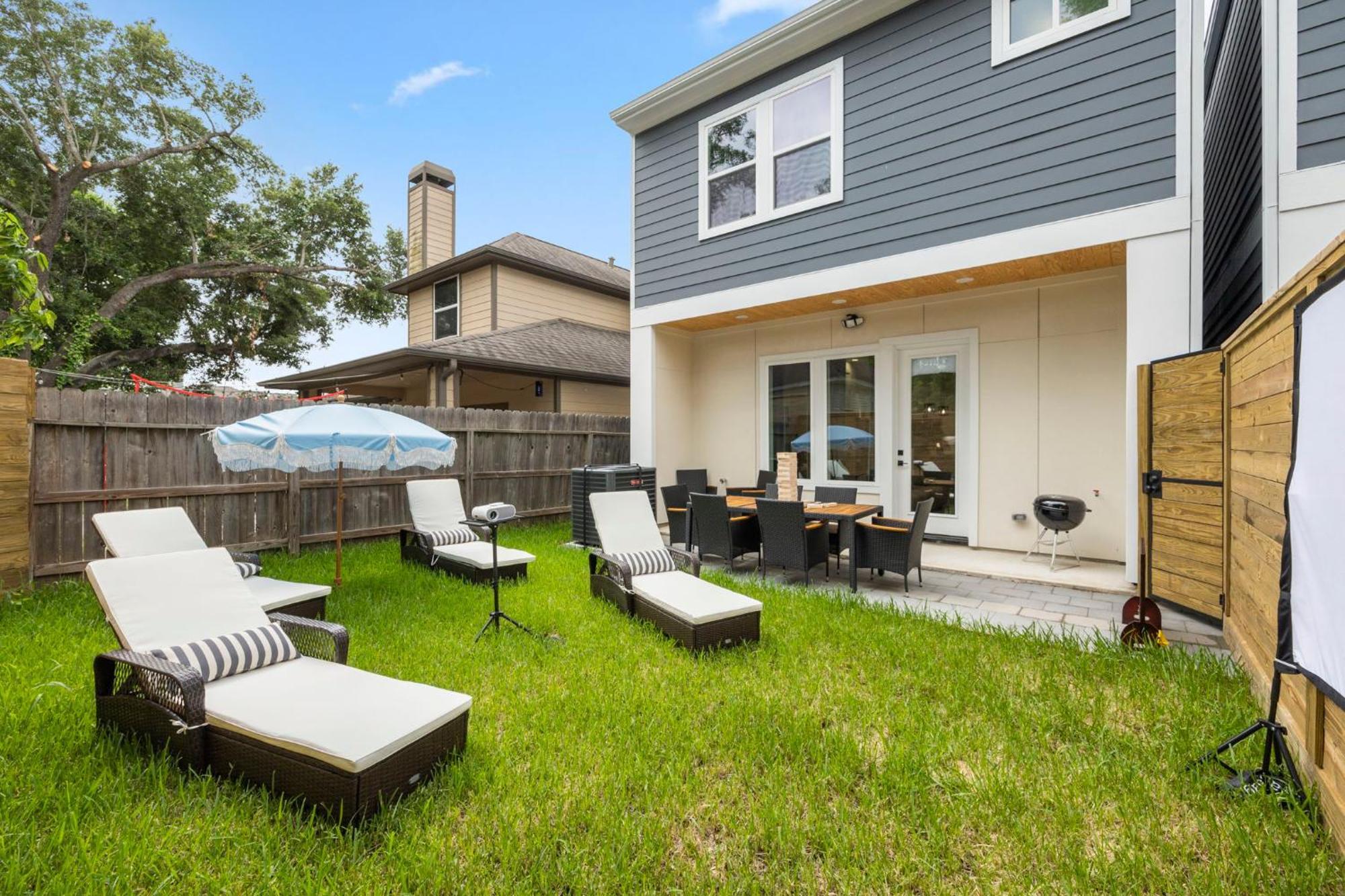 Central 4Bd - Outdoor Movie - Ping Pong - Bbq Villa Houston Exterior photo